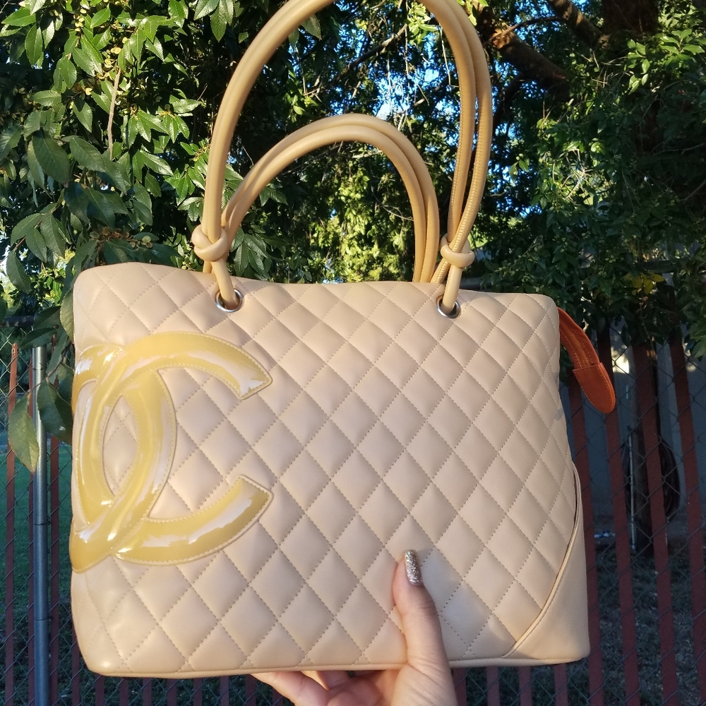Chanel large cambon calfskin tote